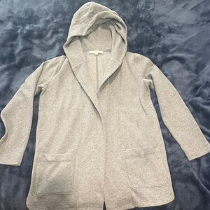 LOFT Heather Gray Knit Sweater